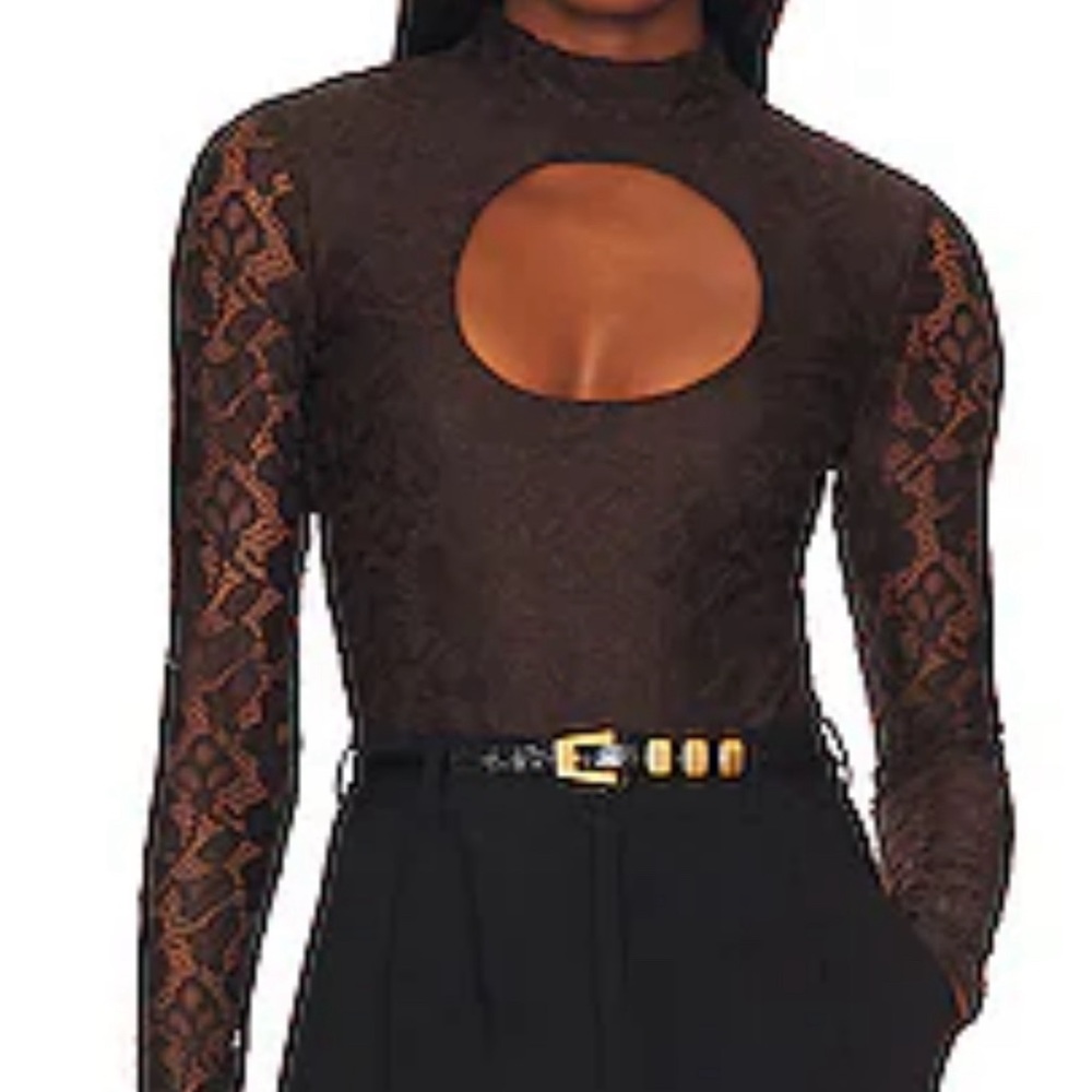 NBD chocolate brown bodysuit - NWT from revolve